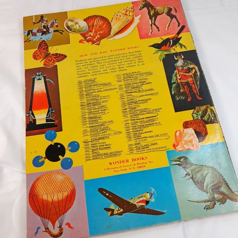 Vintage The How & Why Wonder‎ Book Of Prehistoric Mammals kids 1972 animals pics